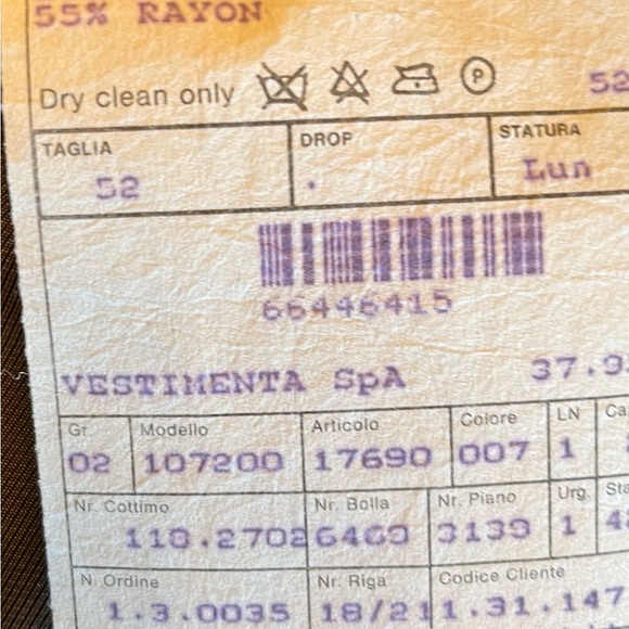 VIVA VINTAGE!  Vestimenta Wool Blend Tan Weave Jacket Size 42R - Picture 14 of 15